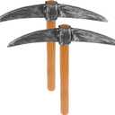 2pcs Props Foam Cosplay Safe Shovel Prop Fake Shovel Tool Dwarf Gnome Cosplay Halloween Costume Accessories, 49.00X41.00X4.50CM Multi