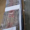 Kiivakii Bed Frame Queen Size with Charged Headboard, Platform Metal Bed with 2 Drawers Storage, RGB LED Lights, Noise-Free No Box Spring Needed, Rustic Brown