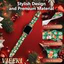 3 x Holidays Watch Band for Women Men (Compatible with Apple Watch 40mm-49mm) (Replacement Strap for iWatch Series Ultra SE 11 10 9 8 7 6 5 4 3) (Christmas-Checkered)