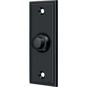 Deltana Bbs333u19 Rectangular Contemporary Bell Button, Black
