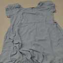 SAMPEEL Womens Summer Dresses Square Neck Puff Sleeve Tie Waist Short Dress XXL Baby Blue