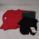 Neer 4 Pack Women's Long Sleeve Shirts Underscrub Crew Neck Slim Fit Undershirts Stretchy Casual Tight Tops S