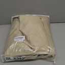 JIUZHEN Beige Velvet Curtains 84 inches for Living Room - Soft Retro Blackout Velvet Drapes Rod Pocket Room Darkening Thermal Insulated for Bedroom/Gallery, 42W x 84L, 2 Panels with Tiebacks