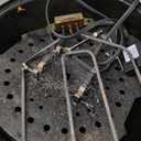 Electric BBQ Grill Techwood 15-Serving Indoor/Outdoor Electric Grill for Indoor & Outdoor Use, Double Layer Design, Portable Removable Stand Grill, 1600W (Stand Black BBQ Grills)