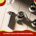 Wine Vacuum Pump and 4 Stoppers with Vacuum Detection Function, Wine Pump Vacuum Stoppers with Date Record, 30-Day Freshness, Reusable Wine Savers Vacuum Pump, Wine Air Remover Pump