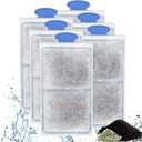 driamor 6 Pack PF-S Filter Cartridges Compatible with PF10 Power Filters, Small Fish Tank Filters Cartridge Replacement with Zeolite