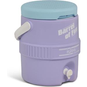 Igloo Retro Barrel of Fun 2 Gallon Jug, Lilac Breeze