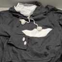 LINYUCHEN Cat Dog Pouch Hoodie Large Pet Pouch Sweatshirt Puppy Kitten Holder Carrier Pullover Shirt Unisex Hoodies (Dark Grey) XXL