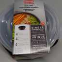 Rubbermaid TakeAlongs Food Storage Containers, 5 Cup, 8 Pack, Black