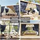 4-Panel Gazebo Curtain, 1214ft Waterproof Outdoor Privacy Panels with Zipper, Designed for Patio & Backyard Gazebo Tent (Curtain Only)