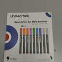 maxtek Neon Dry Erase Markers Fine Tip,Liquid Chalk Markers for Chalkboard,LED Note Board,Acrylic,First Day of School Board,Glass,Windows,1mm Fine Point,Assorted Colors,9 Count