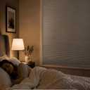 Lazblinds TDBU Cellular Shades, 33.5" W X 48" H, White