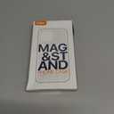 QTlier for iPhone 16 Case, 360 Rotatable Ring Stand, Raised Camera Frame, Shockproof Case Compatible with MagSafe, Case for iPhone 16, Translucent Avocado Green