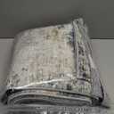 5x7 Washable Area Rug for Living Room: Modern Abstract Rugs Soft Non-Slip Low-Pile Indoor Floor Carpet for Bedroom, Dining Room, Nursery (BlueGreyBrown, 5'x7')