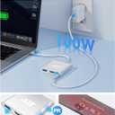 Acer USB C to HDMI Adapter, 4K USB C Hub with 100W PD, USBA 3.0 Port, HDMI to USBC Multiport Digital AV Converter for MacBook Neo/Pro/Air, iPad, Tablets, TV, Monitor and More (Silver)