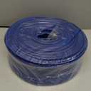 PVC Drain HOSE 2"*100ft, Pool Backwash Hose, Heavy Duty Reinforced Blue PVC Lay Flat Water, For Swimming Drain Pools and Clean Filters, with 2 Clamp