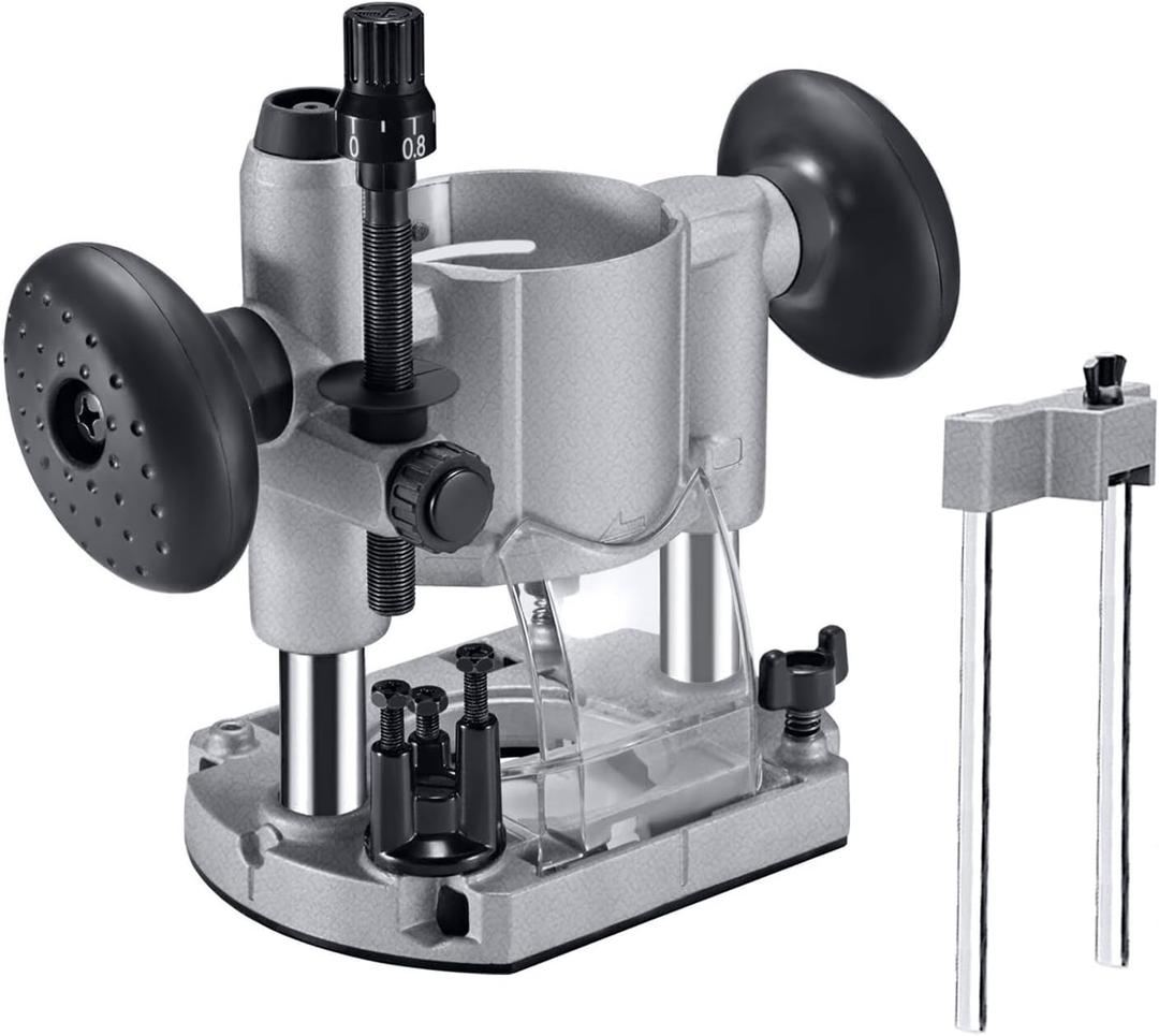 Dobetter Plunge Router Base Replace for Makita 196094-2, Aluminum Plunge Router Bracket Compatible with Compact Palm Router-DBPB700