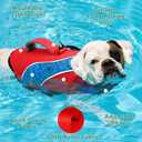 Fragralley Dog Life Jacket with High Buoyancy, Reflective Strips, Rescue Handle, Adjustable Fit, Quick Release Buckles, Tear-Resistant Nylon, Swim Life Vest for Small Medium Large Dogs (RED(Spider Web))