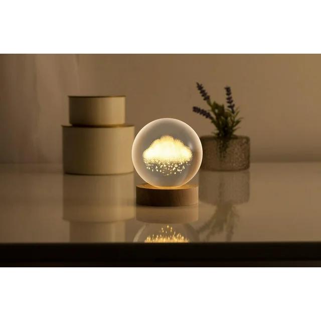 Merkury 3 In Cloud Glass Orb Light