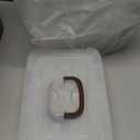 8 Pack Plastic Storage Latch Bins, 4 Quart Clear Plastic Handle Box with Lids and Handle, Multi-Purpose