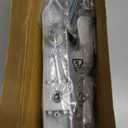 Ideal Security 1216 Surface Mount Storm Door Handle with Lock and Key for 1 – 1 ½ inches Thick Doors (White, 4Posts)