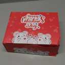 28 Packs Valentines Day Gifts for Kids Girls Boys with Valentines Stuffed Animal Keychain Valentine Cards for Kids Classroom Exchange Gifts Mini Animal Plush Toys Valentines Party Favor School Prizes