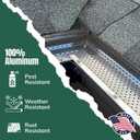 A-M Gutter Guard Premium Heavy-Duty Lifetime Quality Aluminum - Leaf & Debris Protection, (5 Inch - 50 Feet, Mill Finish) - DIY Easy - Made in The USA