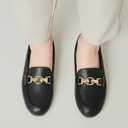 VERDASCO Women's Loafers Comfort Slip-Ons Flat Work Shoes Casual Moccasins Penny Loafers Lady Dress Shoes (Black)