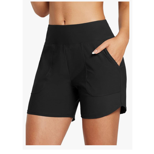 baleaf Women's 3"/5"/7"/9" High Waisted Swim Board Shorts Quick Dry Swimsuits Bottoms Trunks with Pockets, Size -XL