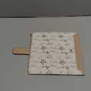 GAEKEAO Womens Wallet Slim Thin RFID Blocking Floral Vegan Leather Card Holder Bifold Long Ladies Wallet with Zipper Pocket