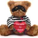 Bearington Lawless Lover Valentine's Day Teddy Bear, 10 in Valentine's Day Stuffed Animals Ideal Gift for Kids & Girlfriends (10" Lawless Lover)
