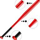 Baseball Bat Steel with Carrying Bag (28 in, Red)