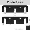 Door Hinge Shims - 0.035 Inches, 15 Pack Laser-Cut Stainless Steel Kit - Safety Rounded Corners, Corrosion Resistant, Fix Sagging Doors Without Replacing Hinges (Matte Black, 3.5")