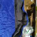 DUKUSEEK Waterproof Stadium Blanket, Outdoor Blankets Waterproof Windproof for Cold Weather, Emergency Warm Blanket with Quilted Cotton and Thick Fleece for Picnic, Camping, Outdoor Sports (Blue)