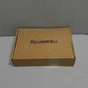 Ryuwanku Bathroom Faucet Matte Black Modern Waterfall Bathroom Sink Faucet with Single Handle Suitable for 1 or 3 Holes,Supply Deck Plate and Hose