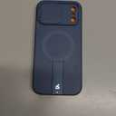 SURITCH for iPhone 17 Pro Max Case with Camera Control Cover, Camera Cover and Adjustable Kickstand, Compatible with MagSafe, Shockproof Bumper Protective Cases 6.9 Inch, Blue