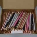 Feifeiya 50 Sets Sweet 16th Birthday Party Favors for Guests, Include Sweet Sixteen Glitter Ballpoint Pens with Thank You Cards, Thank You for Coming to My 16 Years Birthday Party Supplies (Classic)