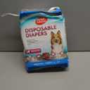 Simple Solution Disposable Dog Diapers, Female Dog Diapers, Puppy Potty Training, Incontinence and Heat Cycle Protection, Medium Diapers for Dogs, 15-23 Inch Waist, 30 Count