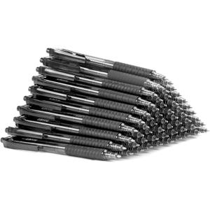 Sooez 40 Pack Bulk Pens Ballpoint Smooth Writing pens, Retractable Black Ink Pen, Medium Point 1.0mm Click Pens for Journaling, Soft Grip Box of Pen Office Supplies for Nurse,Server, Note Taking,Black