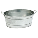 Achla Designs Oval Galvanized Tub
