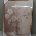 Daktenn Framed Canvas Wall Art Floral Wall Decor for Bathroom Bedroom - Modern Wall Decorations (Light Wood Framed, 18x24)