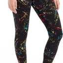 Tipsy Elves Women's Leggings - Full Length Bright and Neon Paint Splatter, Rainbow, and Patterened Leggings for Women (X-Large)