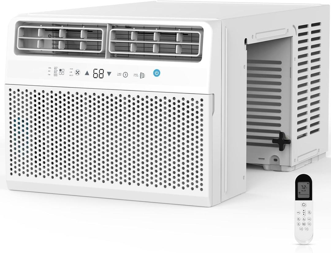 Window Air Conditioner, 10000 BTU Window AC Unit, Cooling Room 450sq.ft, Fast Cooling, 24H Timer,Dehumidifier Mo, Energy Saving, Remote Control for Living Room, Bedroom, Office