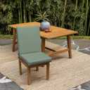 Arden 2-Pack earthFIBER Outdoor Patio Dining Chair Cushion, 20x44, Rain-Proof Seat Pad, Fade-Resistant Outdoor Cushion Sage Green Texture