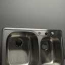 CozyBlock 33 Inch 60/40 Split Bowl Topmount Drop-In 18-Gauge Stainless Steel Kitchen Sink w/ 3 Faucet Holes (Sink Only)