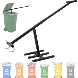 Touchless Trash Can Compactor, Manual Trash Compactor for Kitchen, Manual Garbage Compactor for Garden Restaurant
