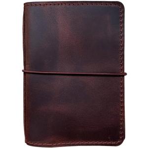 newestor Travelers Notebook Cover with Inner Pockets, Card Slots and Pen Holder, A6 Size, Dark Brown