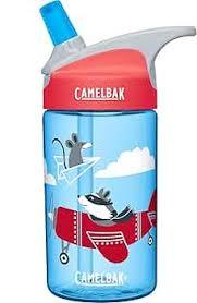 CamelBak Eddy Kids Big Bite Valve Straw Water Bottle Airplane Bandits, 12oz 2pcs