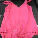 MANGOPOP Women's Deep V Neck Tank Top Bodysuit Sexy Thong Double Lined Body Suit Sleeveless Backless Plunge Going Out Tops (Large)