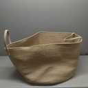 Woven Blanket Basket,115L Large Rope Storage Bin with Handles, Organizer for Blankets Toys Book and Clothes, Laundry Basket for Living Room Bedroom Nursery,Oatmeal